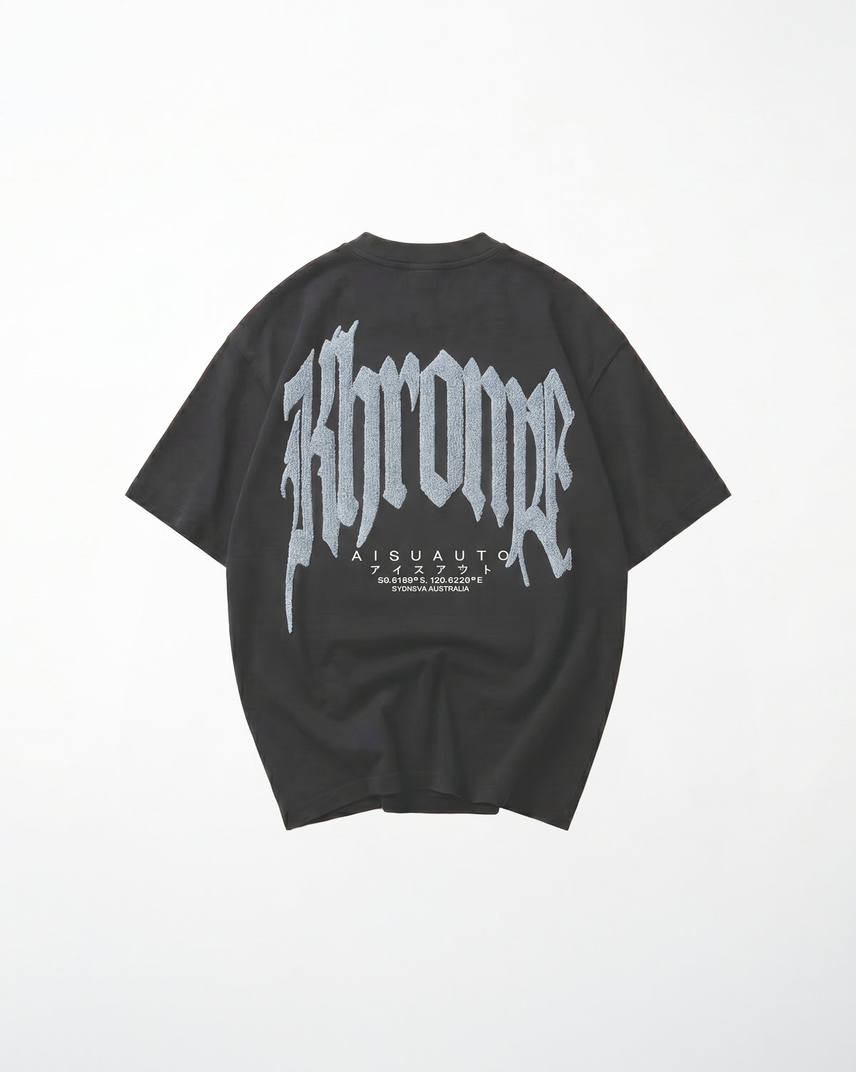 Faded Black Urban Street oversized T-shirt by KHROME AISUAUTO