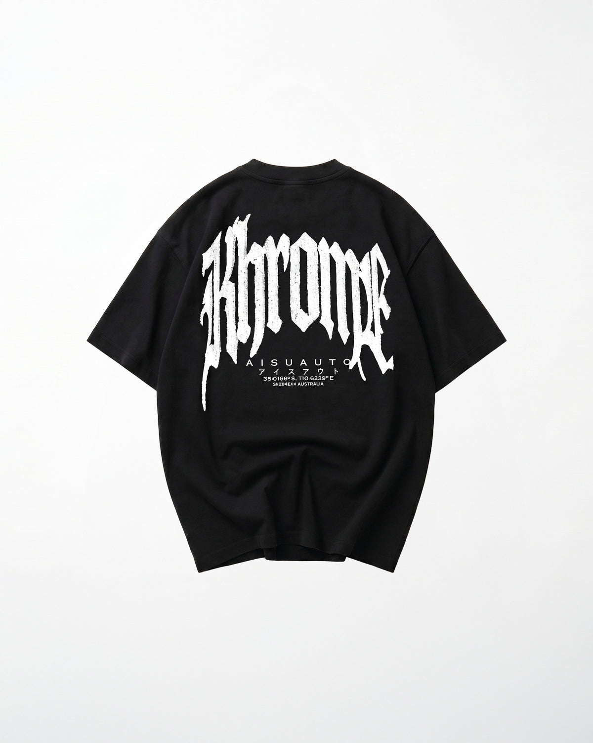 Black Urban Street oversized T-shirt by KHROME AISUAUTO