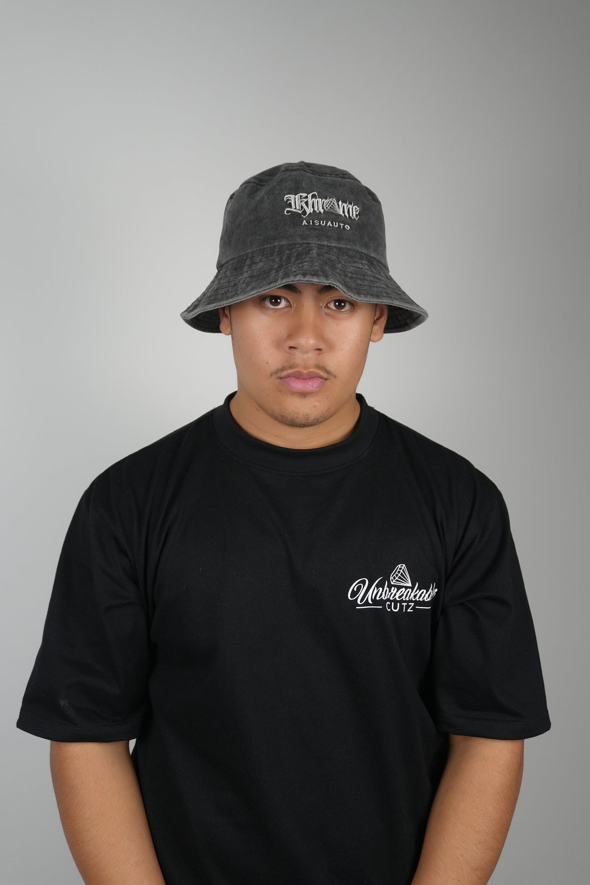 KA Signature Vintage Bucket Hat by KHROME AISUAUTO, view 3
