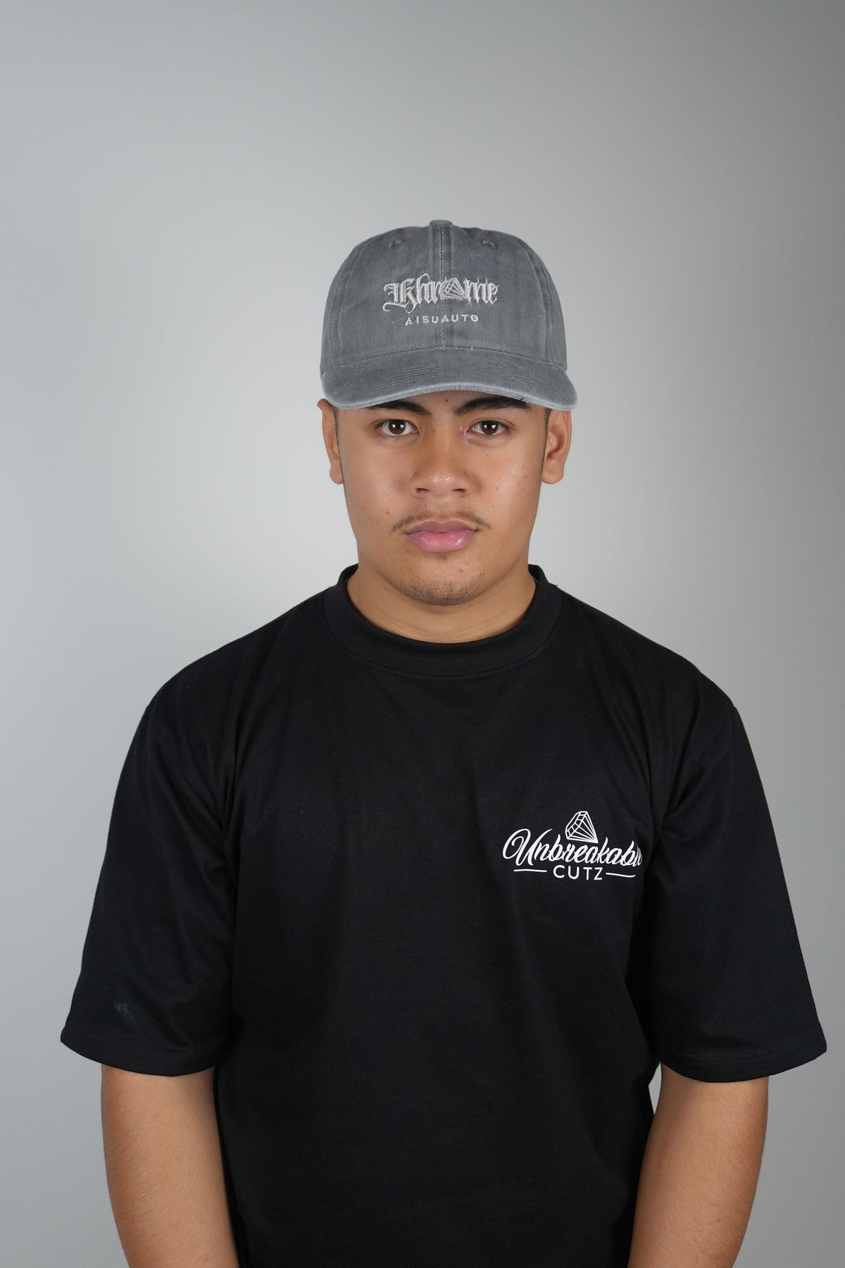 KA Signature Vintage Cap – Washed Black by KHROME AISUAUTO, view 3