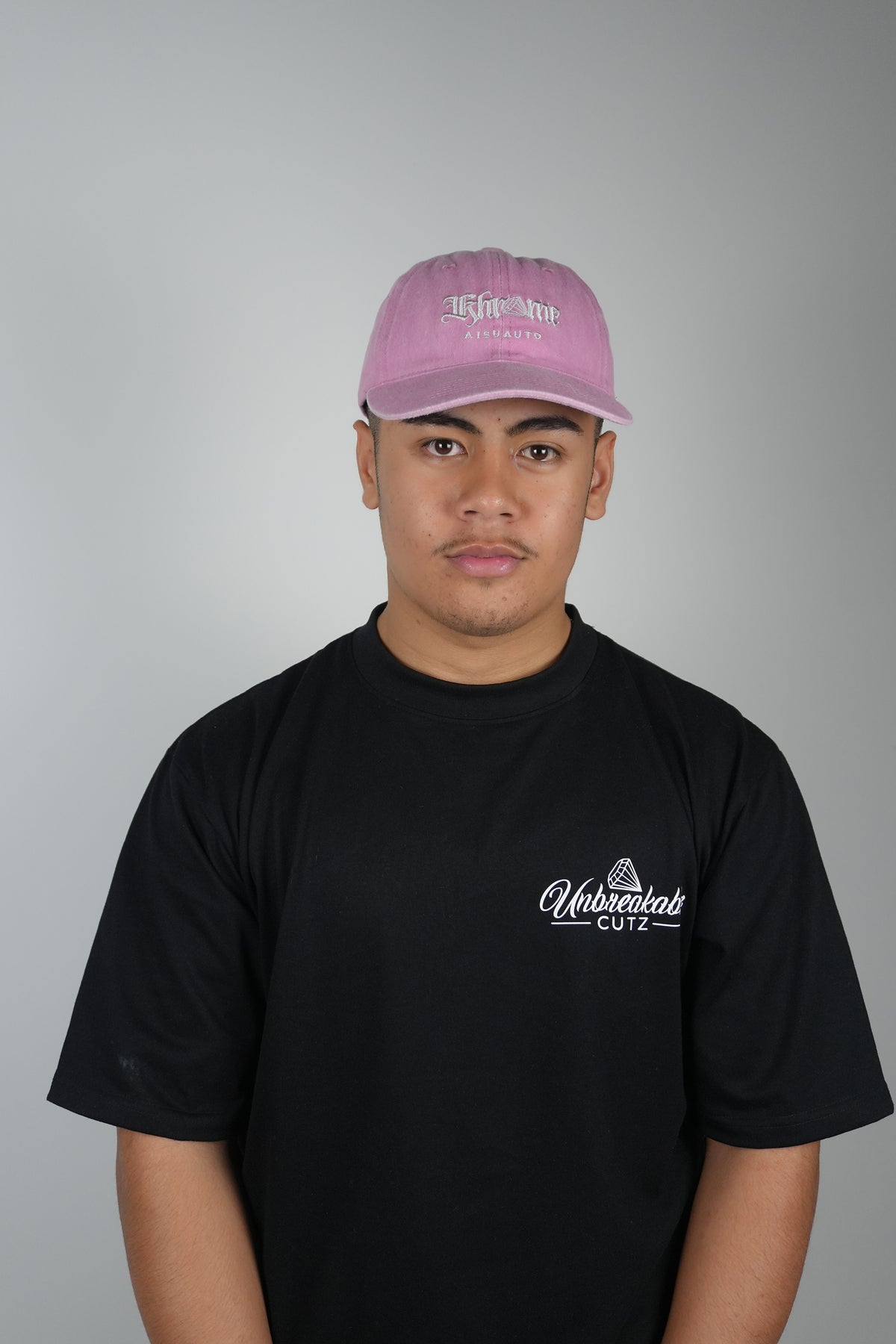 KA Signature Vintage Cap – Washed Pink by KHROME AISUAUTO, view 3