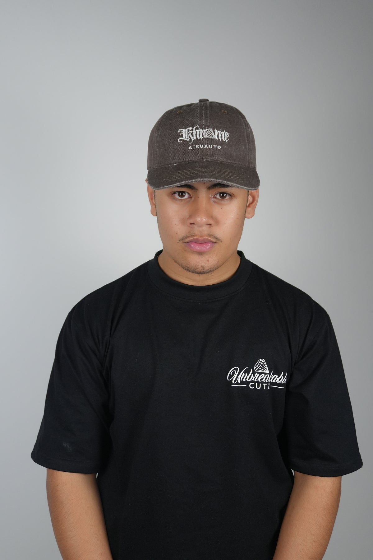 KA Signature Vintage Cap – Washed Walnut by KHROME AISUAUTO, view 3