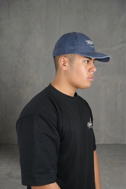 KA SIGNATURE VINTAGE CAP WASHED DENIM