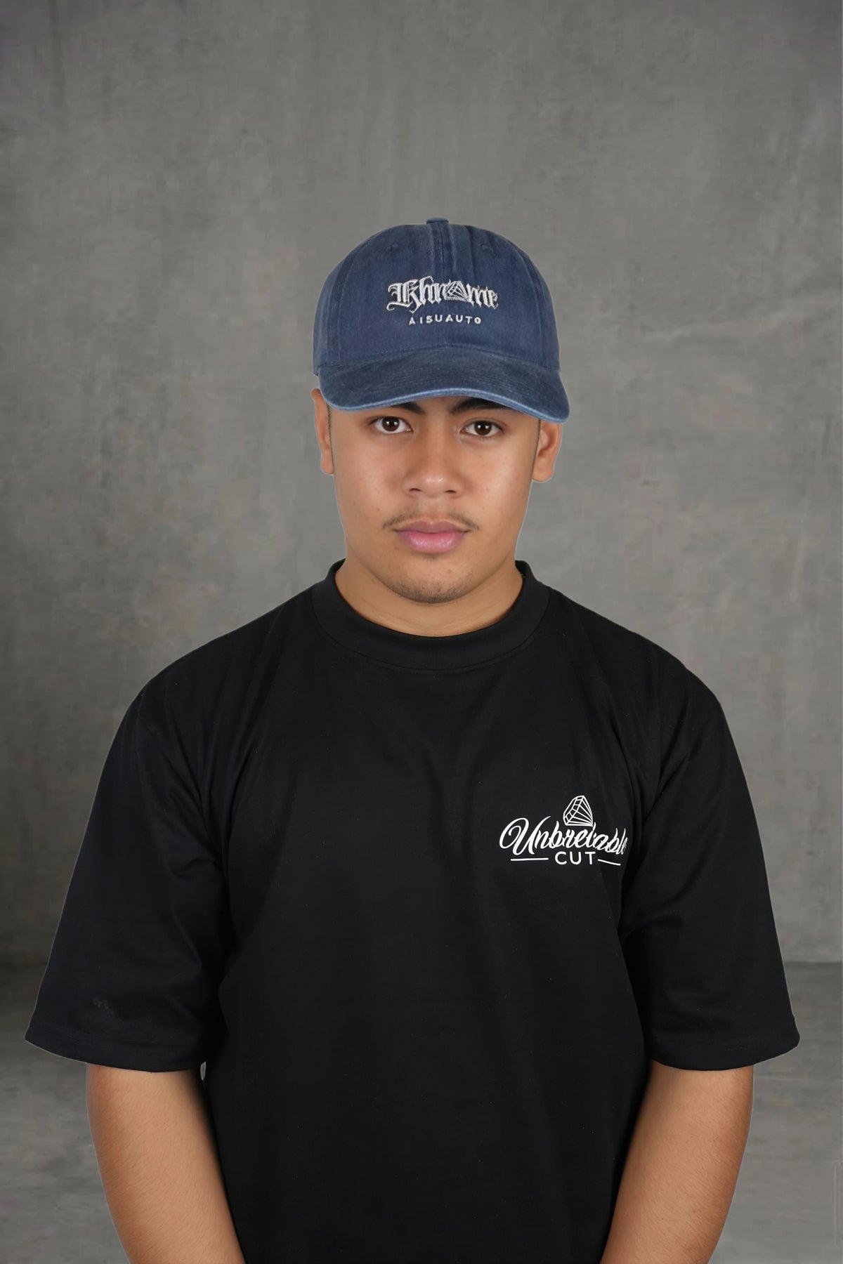 KA Signature Vintage Cap – Washed Denim by KHROME AISUAUTO