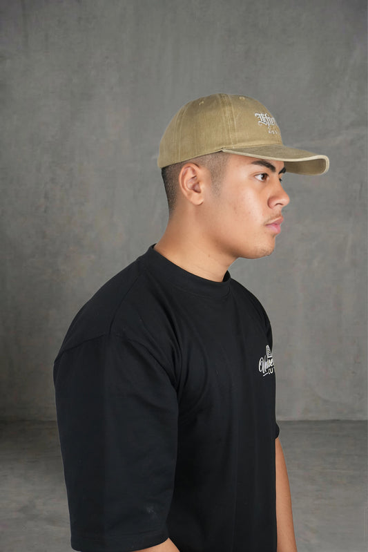 KA SIGNATURE VINTAGE CAP WASHED KHAKI