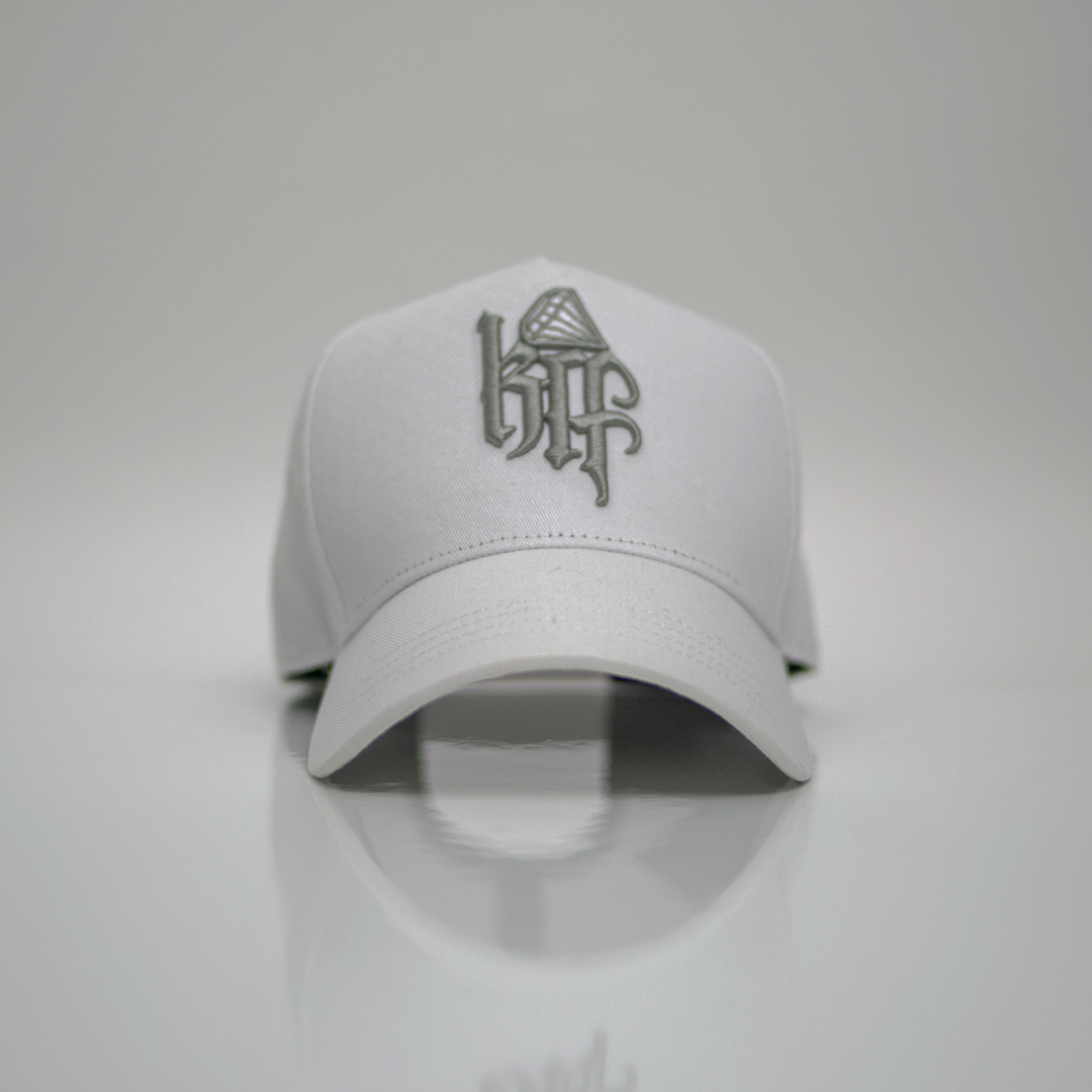 KA OG FRAME CAP GREY ON WHITE