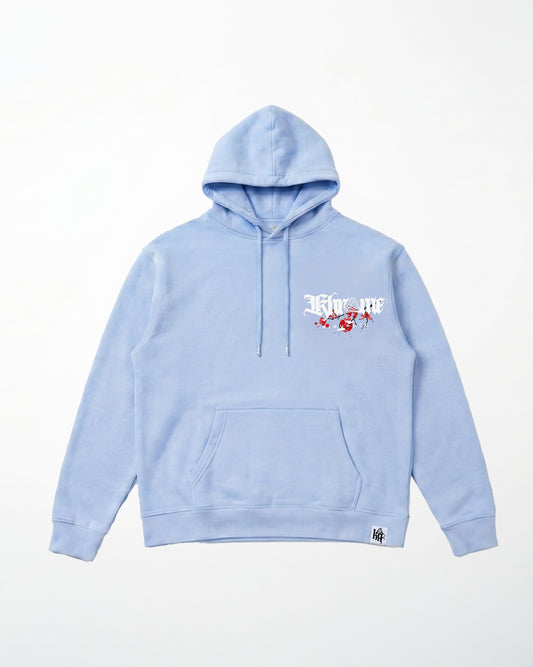 KUROMU SAKURA HOODY BABY BLUE