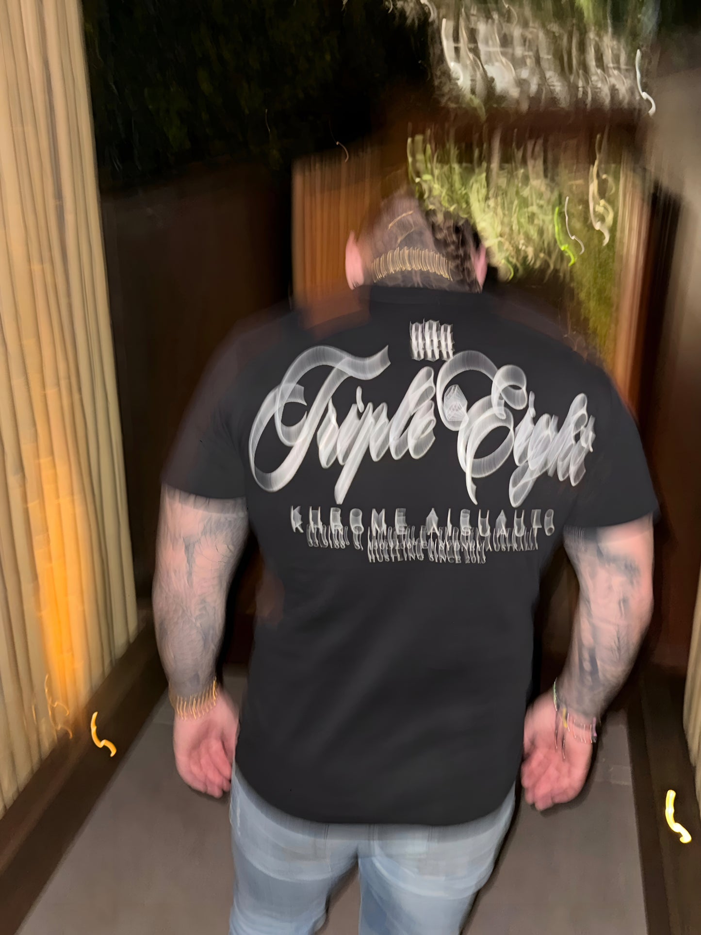 BLACK TRIPLE EIGHT T-SHIRT