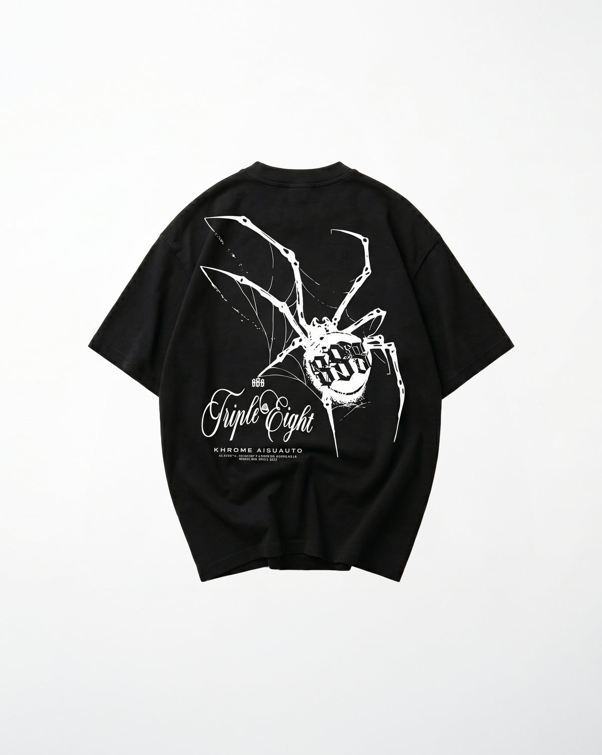 Black Dakusukai Spider oversized T-shirt by KHROME AISUAUTO