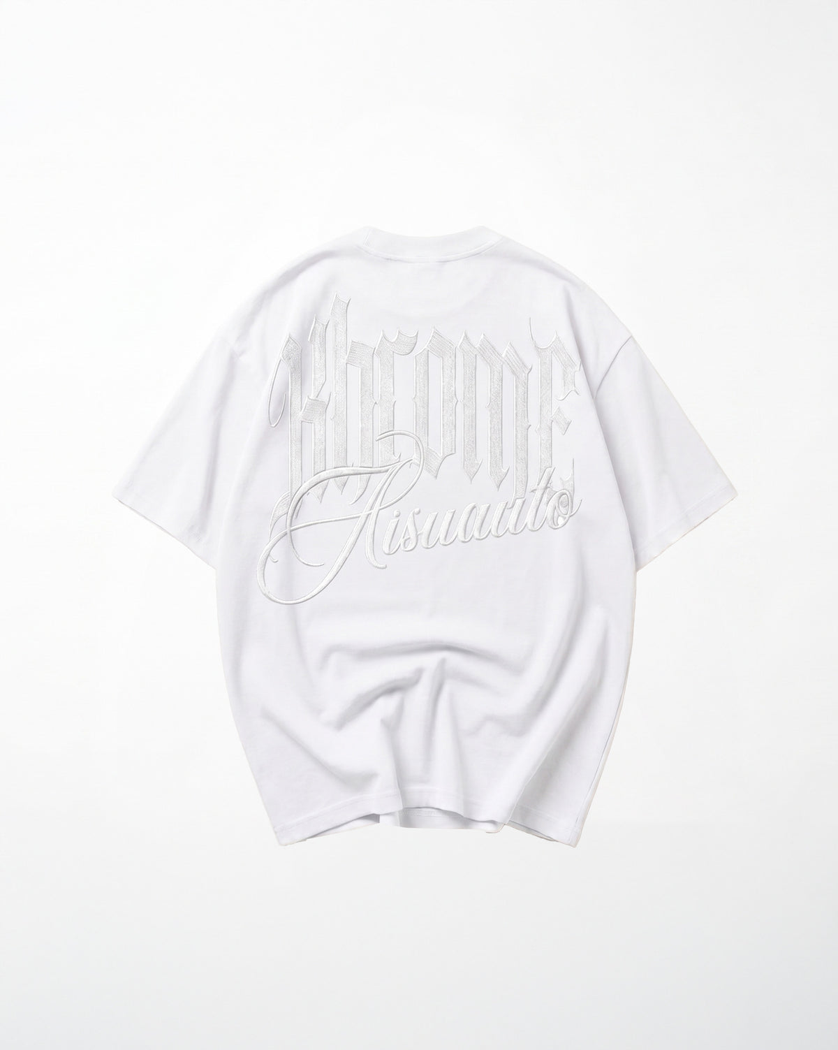 White Minimarisuto oversized T-shirt by KHROME AISUAUTO