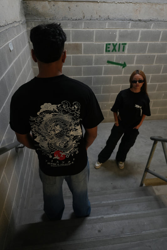 KA ABOVE ALL (DRAGON) TEE BLACK