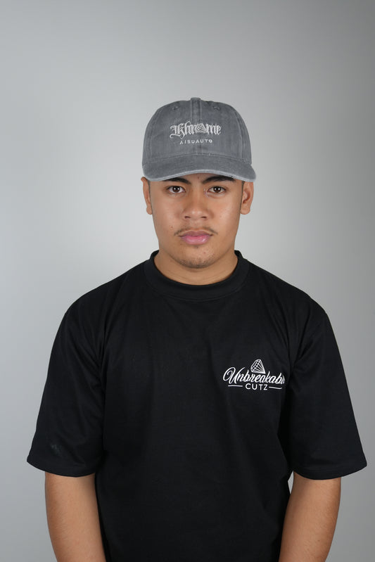 KA SIGNATURE VINTAGE CAP WASHED BLACK
