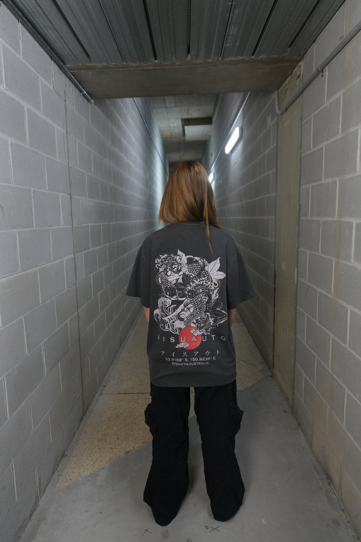 KA KONSONA SEIKATSU (KOI) TEE FADED BLACK