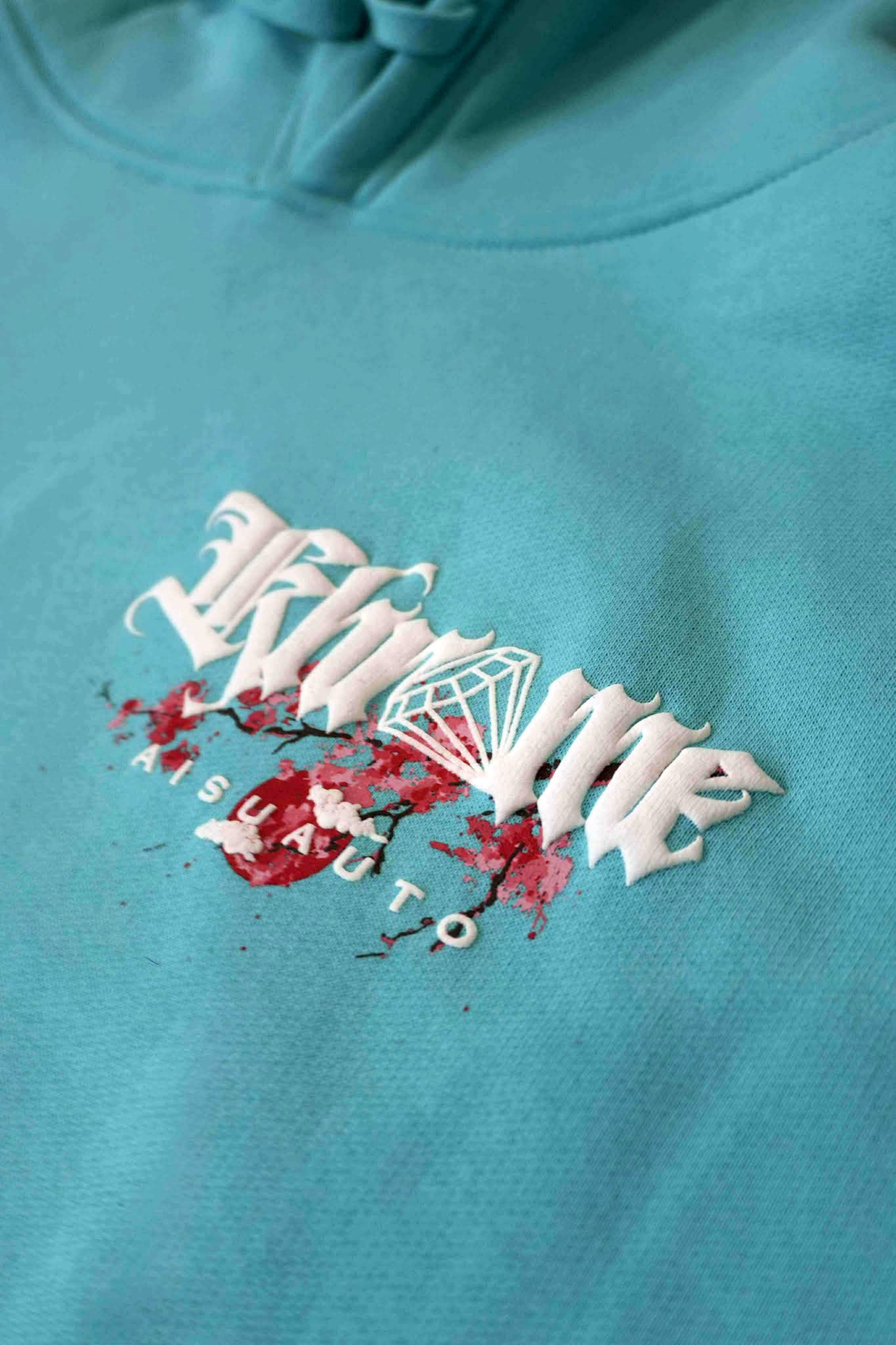 KUROMU SAKURA HOODY TIFF BLUE