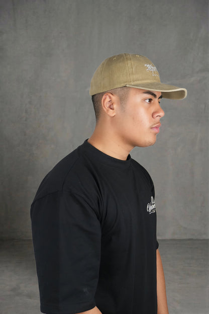 KA SIGNATURE VINTAGE CAP WASHED KHAKI