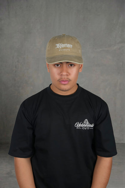 KA SIGNATURE VINTAGE CAP WASHED KHAKI