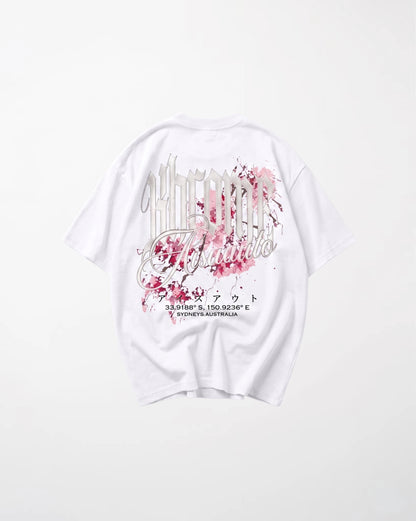 WHITE MINIMARISUTO SAKURA T-SHIRT