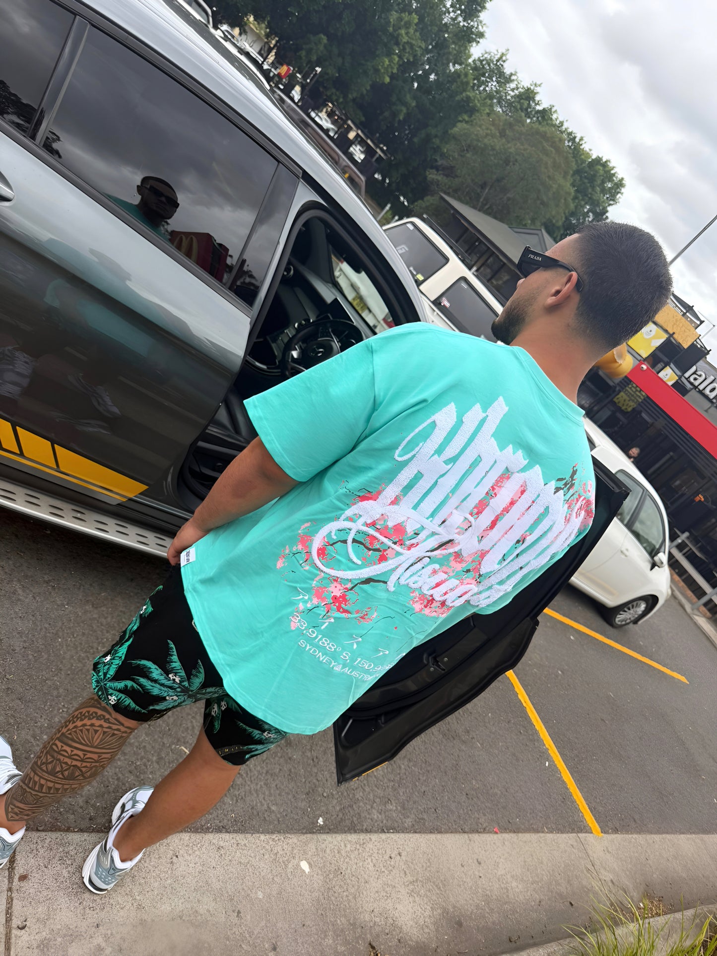 TEAL MINIMARISUTO SAKURA T-SHIRT