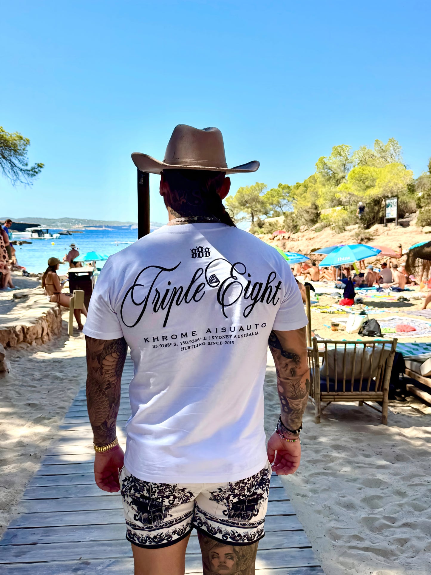 WHITE TRIPLE EIGHT T-SHIRT