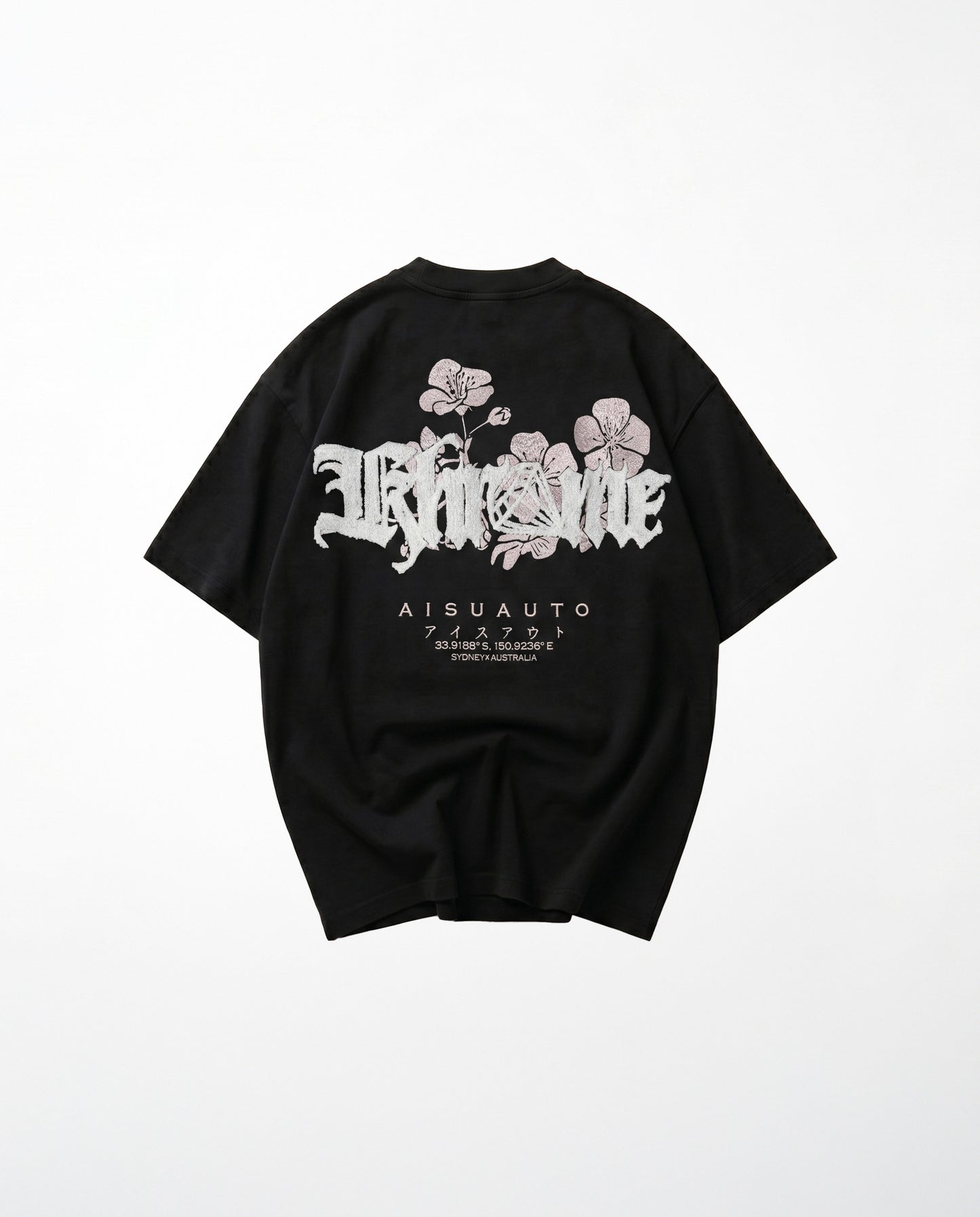BLACK SAKURASHENIRU BLOSSOM T-SHIRT