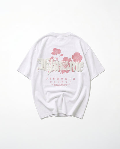 WHITE SAKURASHENIRU BLOSSOM T-SHIRT