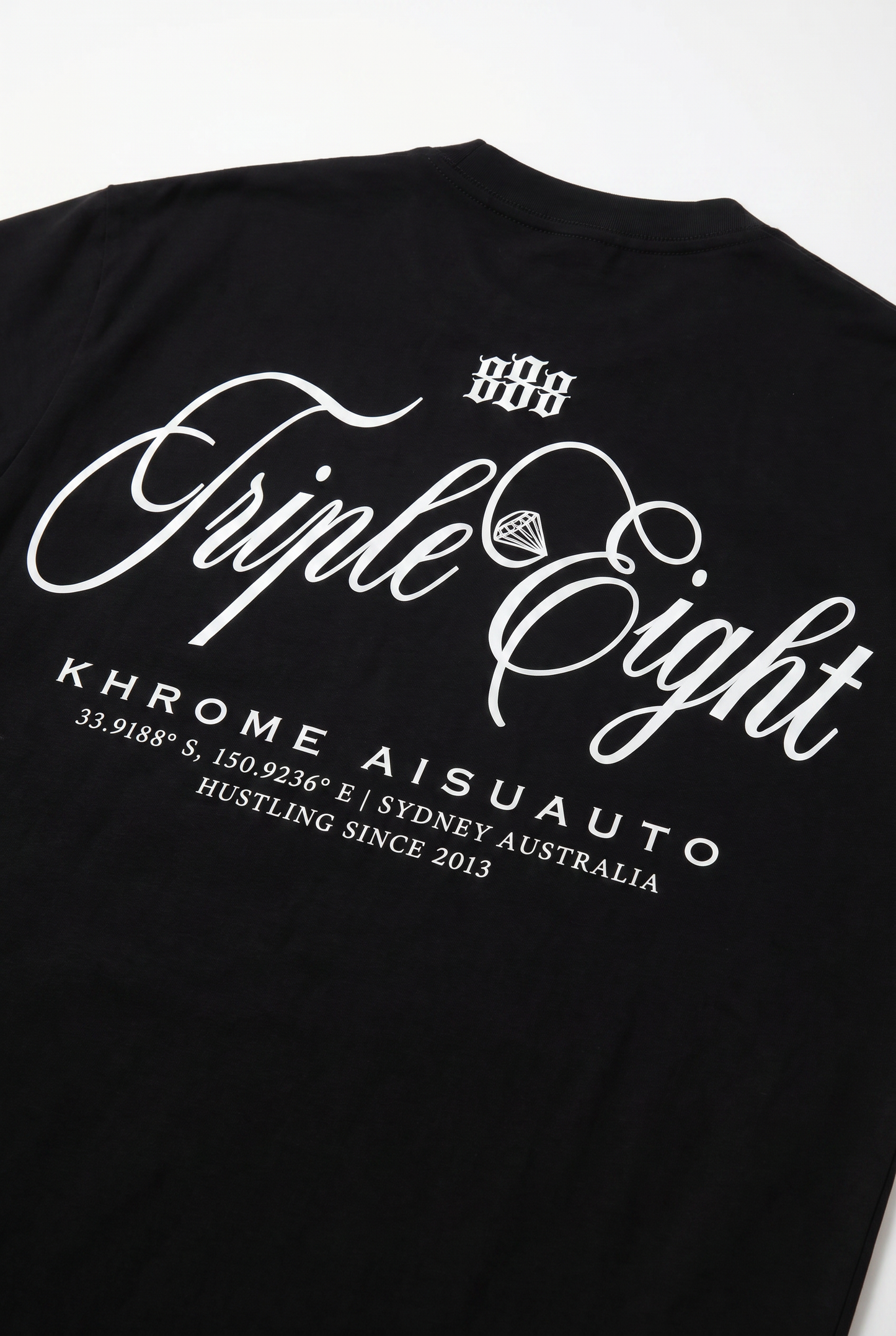 BLACK TRIPLE EIGHT T-SHIRT