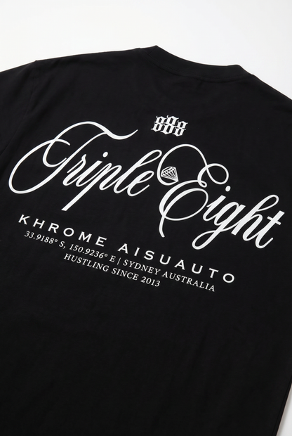 BLACK TRIPLE EIGHT T-SHIRT