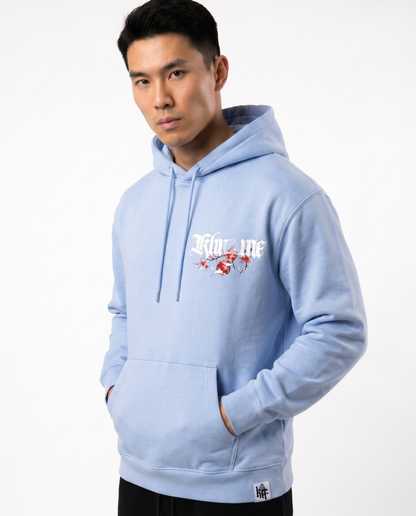 BABY BLUE KUROMU SAKURA HOODIE