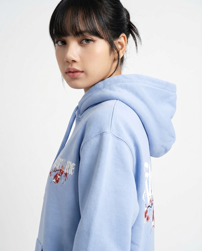 BABY BLUE KUROMU SAKURA HOODIE