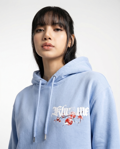 BABY BLUE KUROMU SAKURA HOODIE