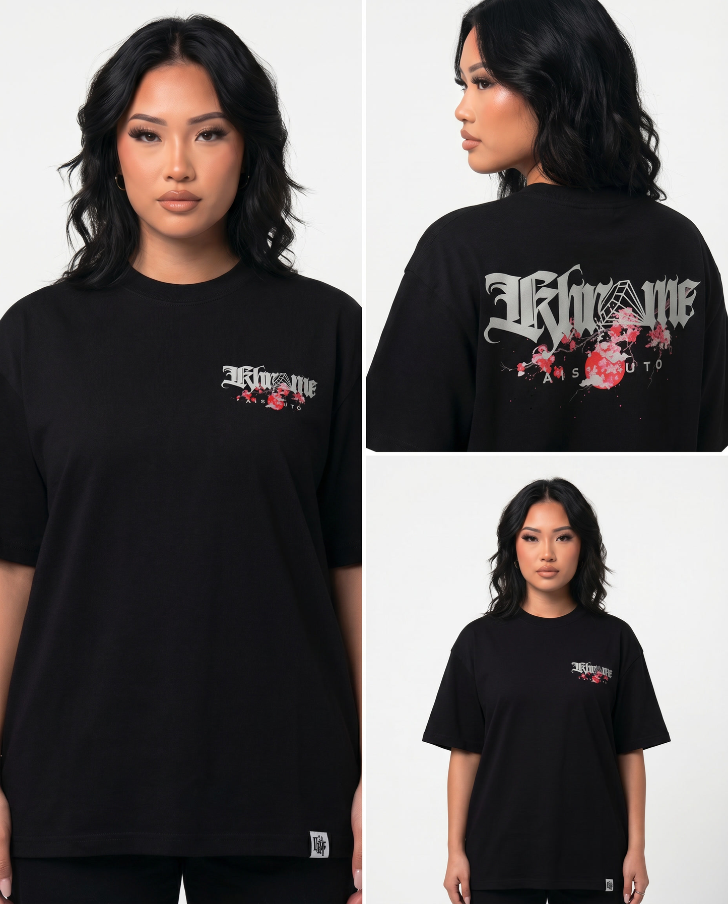 BLACK KUROMU SAKURA T-SHIRT