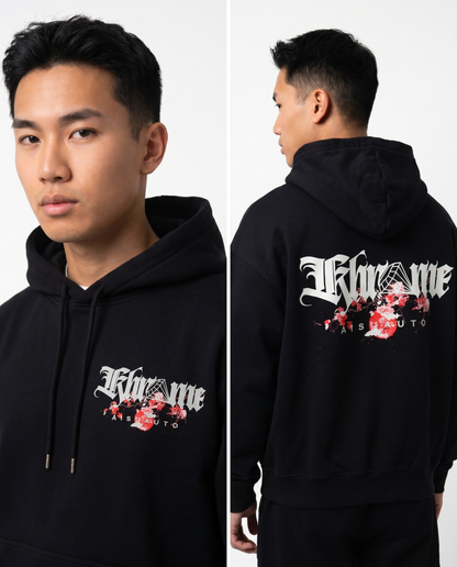BLACK KUROMU SAKURA HOODIE