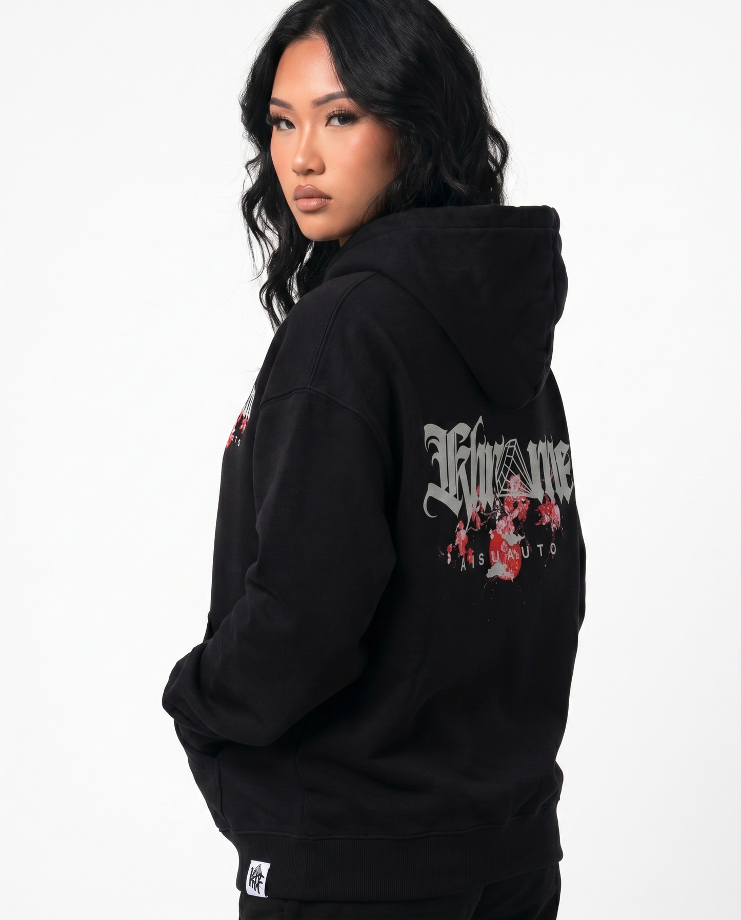 BLACK KUROMU SAKURA HOODIE