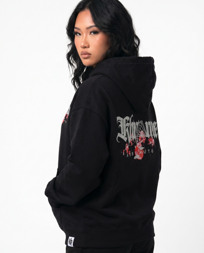 BLACK KUROMU SAKURA HOODIE