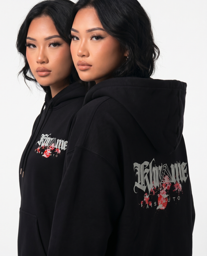 BLACK KUROMU SAKURA HOODIE