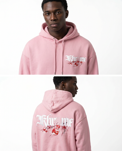 BABY PINK KUROMU SAKURA HOODIE