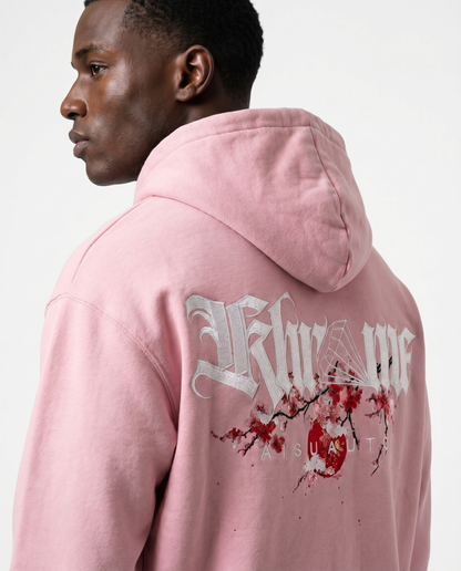 BABY PINK KUROMU SAKURA HOODIE