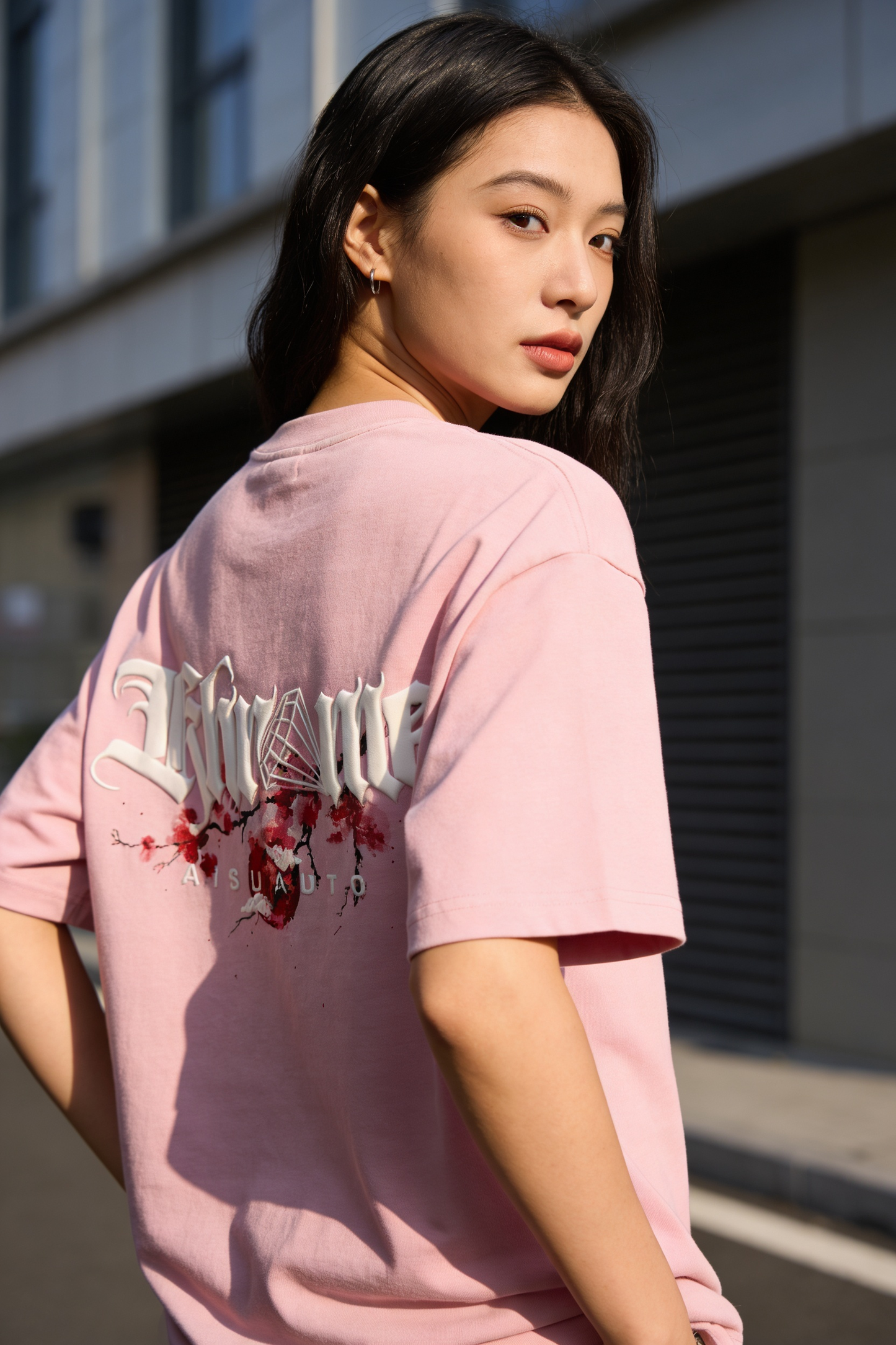 BABY PINK KUROMU SAKURA T-SHIRT