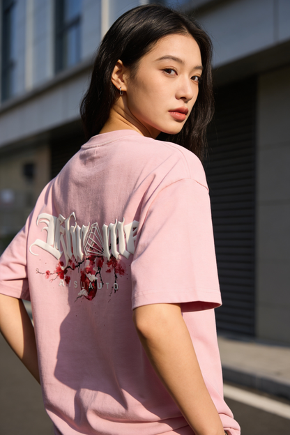 BABY PINK KUROMU SAKURA T-SHIRT