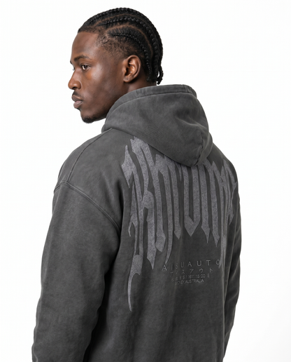 FADED GREY URBAN STREET HOODIE