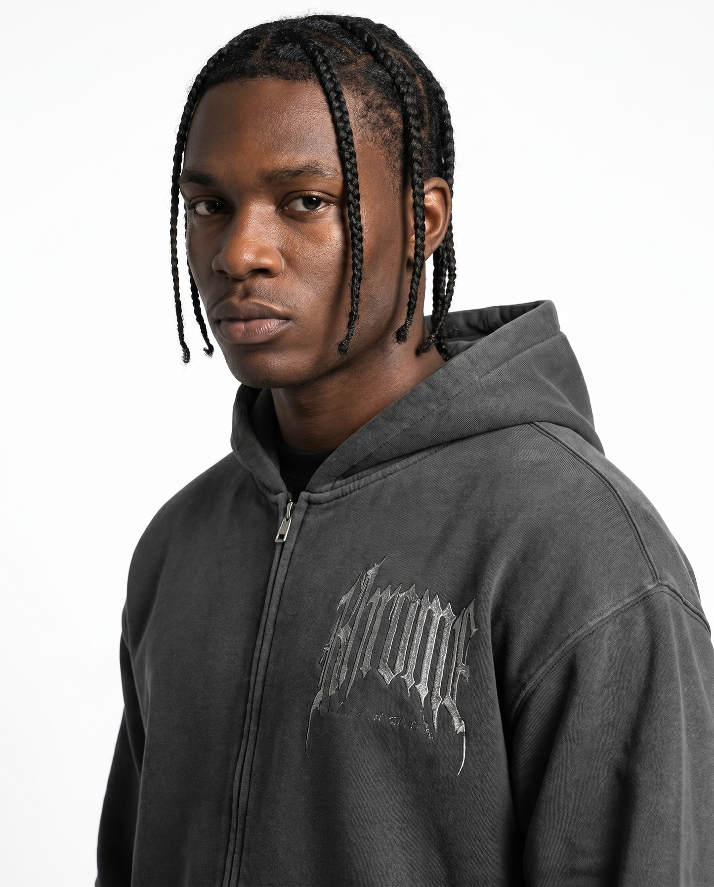 FADED GREY URBAN STREET HOODIE