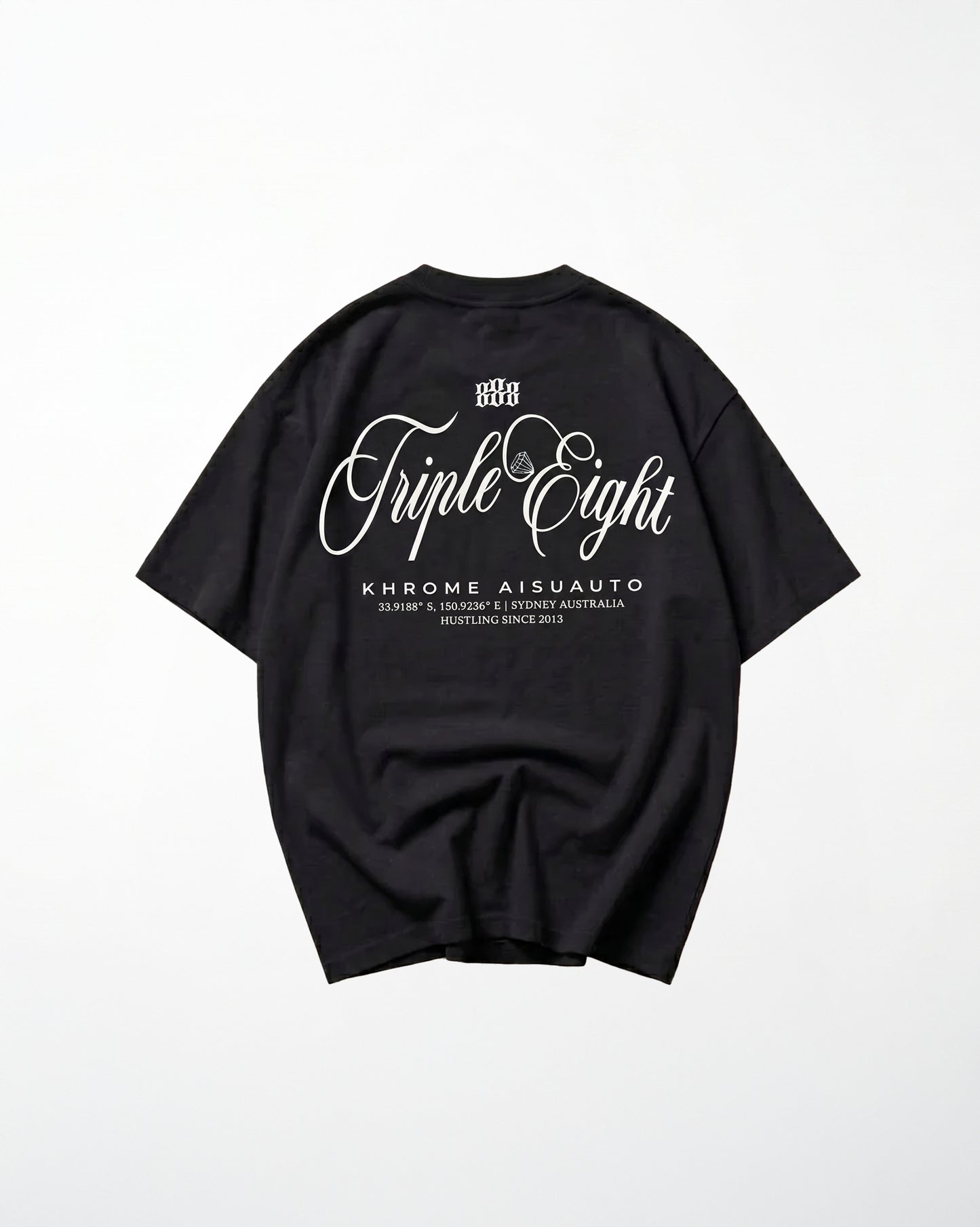 BLACK TRIPLE EIGHT T-SHIRT