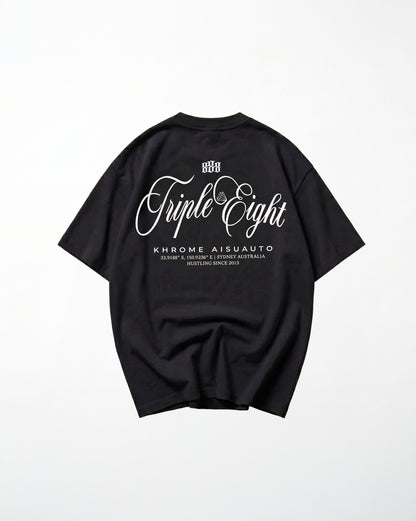 BLACK TRIPLE EIGHT T-SHIRT