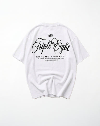 WHITE TRIPLE EIGHT T-SHIRT