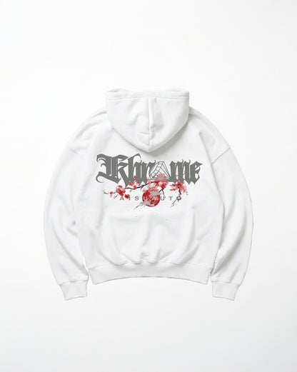 WHITE KUROMU SAKURA HOODIE